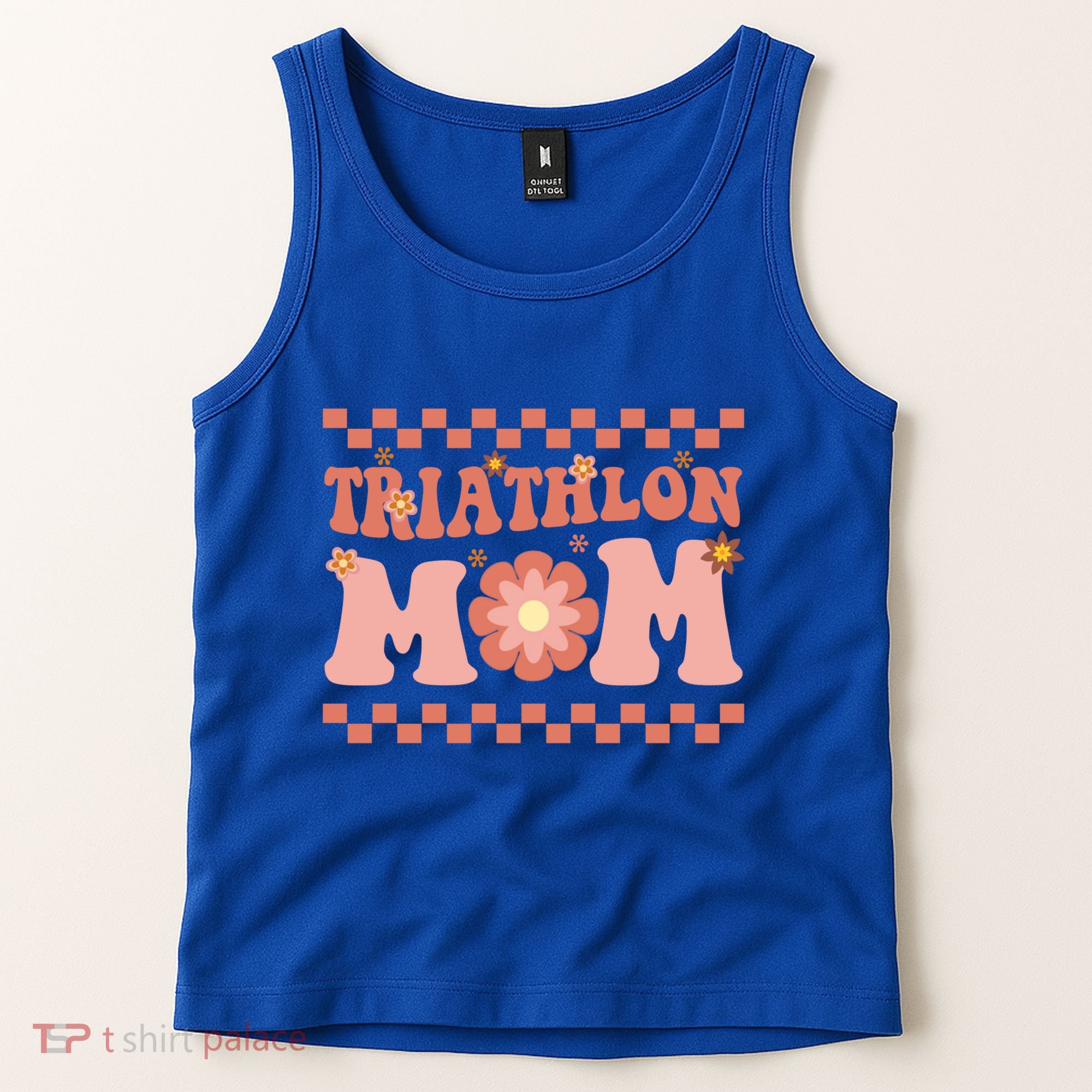 Triathlon Mom Swim Bike Run Triathlete Mama Gift Cute Gift Tank Top