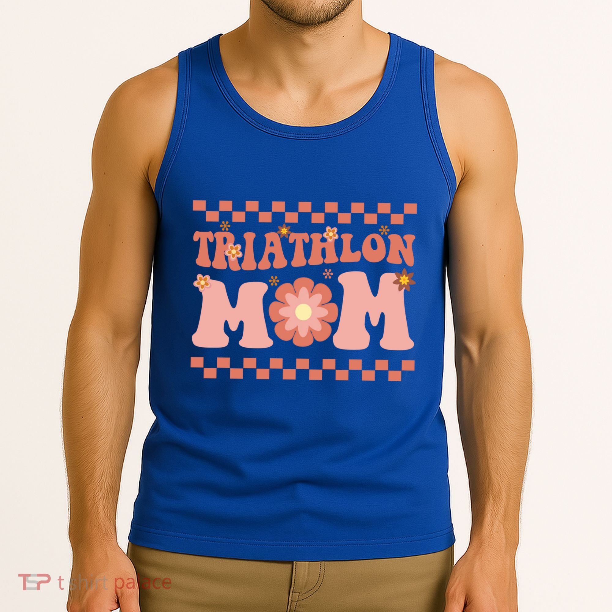 Triathlon Mom Swim Bike Run Triathlete Mama Gift Cute Gift Tank Top
