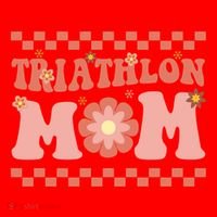 Triathlon Mom Swim Bike Run Triathlete Mama Gift Cute Gift Santa Hat thumb 1