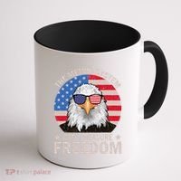 The Metric System CanT Measure Freedom Eagle 4th Of July Coffee Mug thumb 1