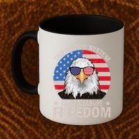 The Metric System CanT Measure Freedom Eagle 4th Of July Coffee Mug thumb 2