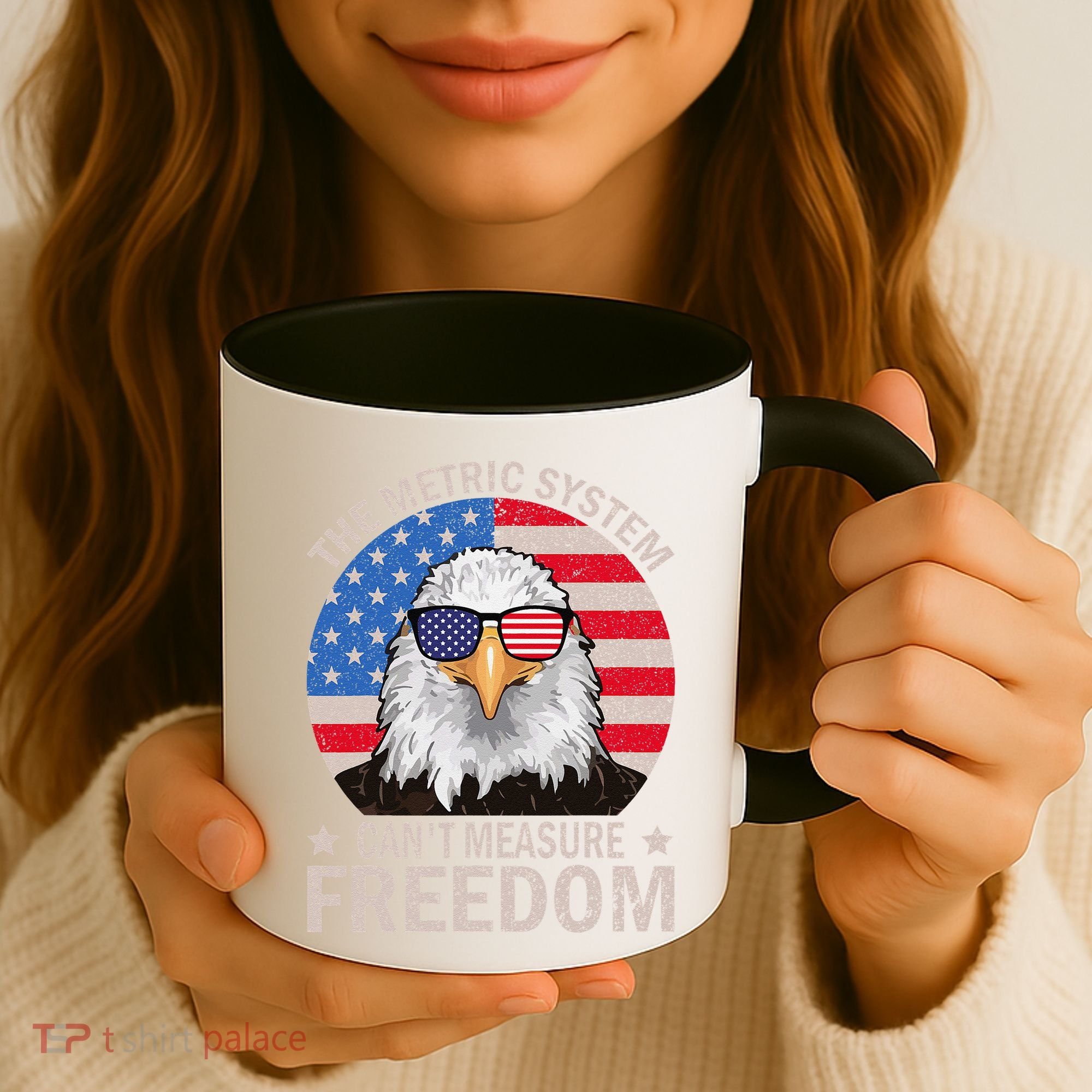 The Metric System CanT Measure Freedom Eagle 4th Of July Coffee Mug