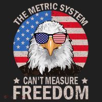 The Metric System CanT Measure Freedom Eagle 4th Of July Tumbler thumb 3