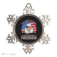 The Metric System CanT Measure Freedom Eagle 4th Of July Ornament thumb 0