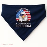 The Metric System CanT Measure Freedom Eagle 4th Of July USA-Made Doggie Bandana thumb 0