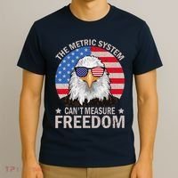 The Metric System CanT Measure Freedom Eagle 4th Of July T-Shirt thumb 3