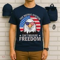 The Metric System CanT Measure Freedom Eagle 4th Of July T-Shirt thumb 6
