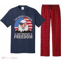 The Metric System CanT Measure Freedom Eagle 4th Of July Pajama Set thumb 0