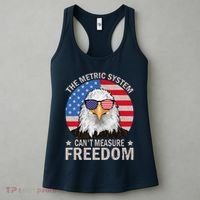 The Metric System CanT Measure Freedom Eagle 4th Of July Women's Tank Top thumb 3