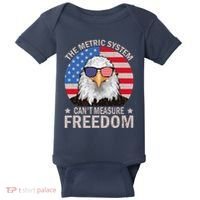 The Metric System CanT Measure Freedom Eagle 4th Of July Baby Bodysuit thumb 0