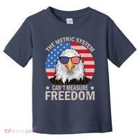 The Metric System CanT Measure Freedom Eagle 4th Of July Toddler T-Shirt thumb 0
