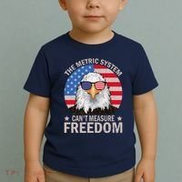 The Metric System CanT Measure Freedom Eagle 4th Of July Toddler T-Shirt thumb 2