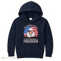 The Metric System CanT Measure Freedom Eagle 4th Of July Kids Hoodie thumb 0