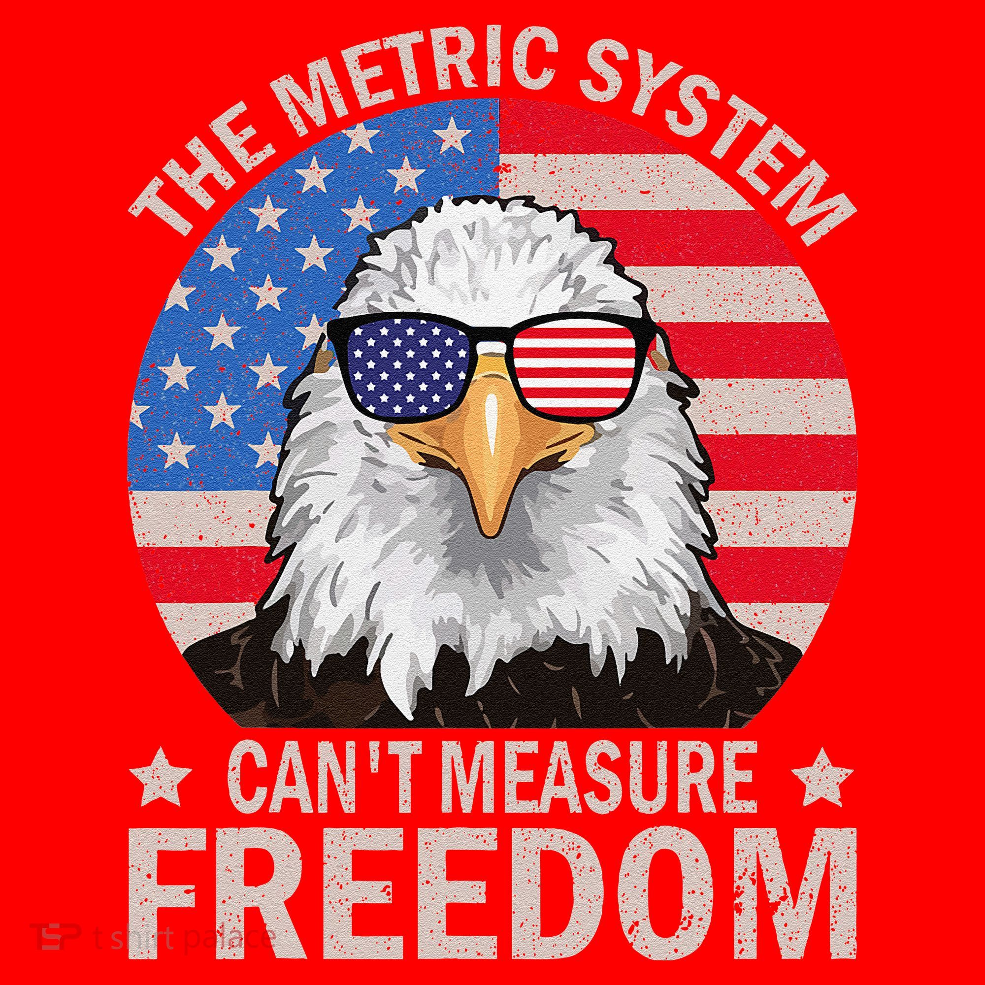 The Metric System CanT Measure Freedom Eagle 4th Of July Santa Hat