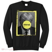 Trump Mug Shot Never Surrender Green Nimrod Trump Day Sweatshirt thumb 0