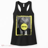 Trump Mug Shot Never Surrender Green Nimrod Trump Day Women's Tank Top thumb 0
