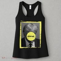 Trump Mug Shot Never Surrender Green Nimrod Trump Day Women's Tank Top thumb 3