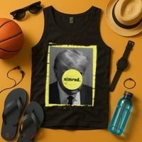Trump Mug Shot Never Surrender Green Nimrod Trump Day Tank Top thumb 4
