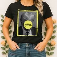 Trump Mug Shot Never Surrender Green Nimrod Trump Day Women's T-Shirt thumb 2