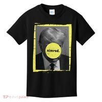 Trump Mug Shot Never Surrender Green Nimrod Trump Day Kids T-Shirt thumb 0