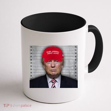 Trump Mugshot MAGA Coffee Mug back