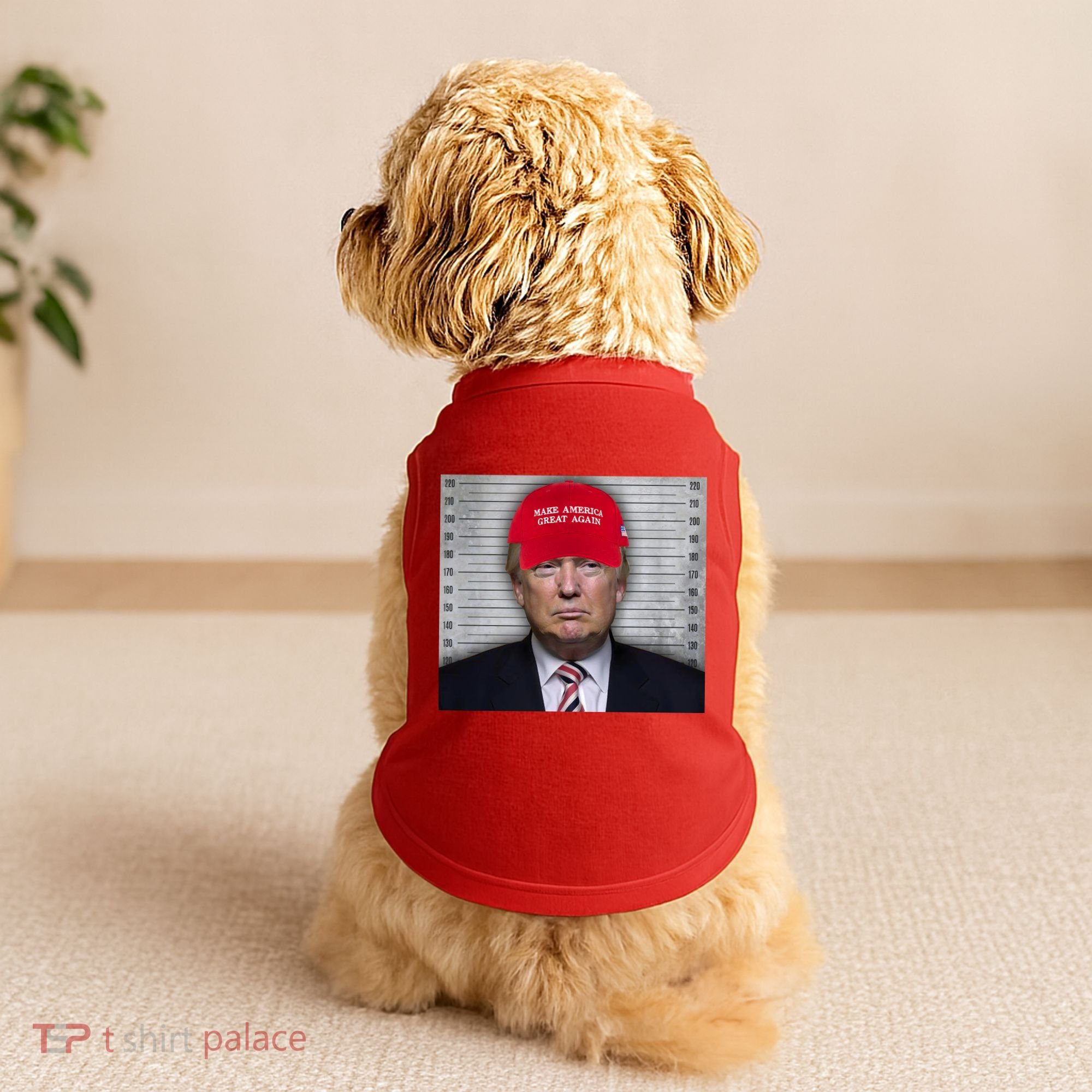 Trump Mugshot MAGA Doggie Tank
