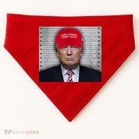 Trump Mugshot MAGA USA-Made Doggie Bandana thumb 0