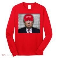 Trump Mugshot MAGA Long Sleeve Shirt thumb 0