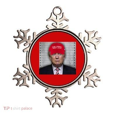 Trump Mugshot MAGA Ornament