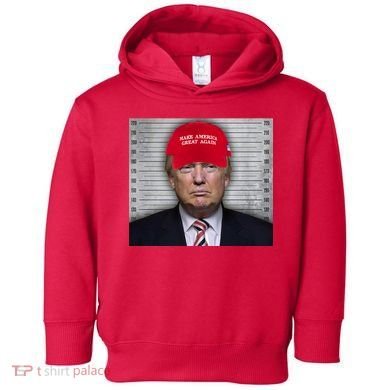 Trump Mugshot MAGA Toddler Hoodie