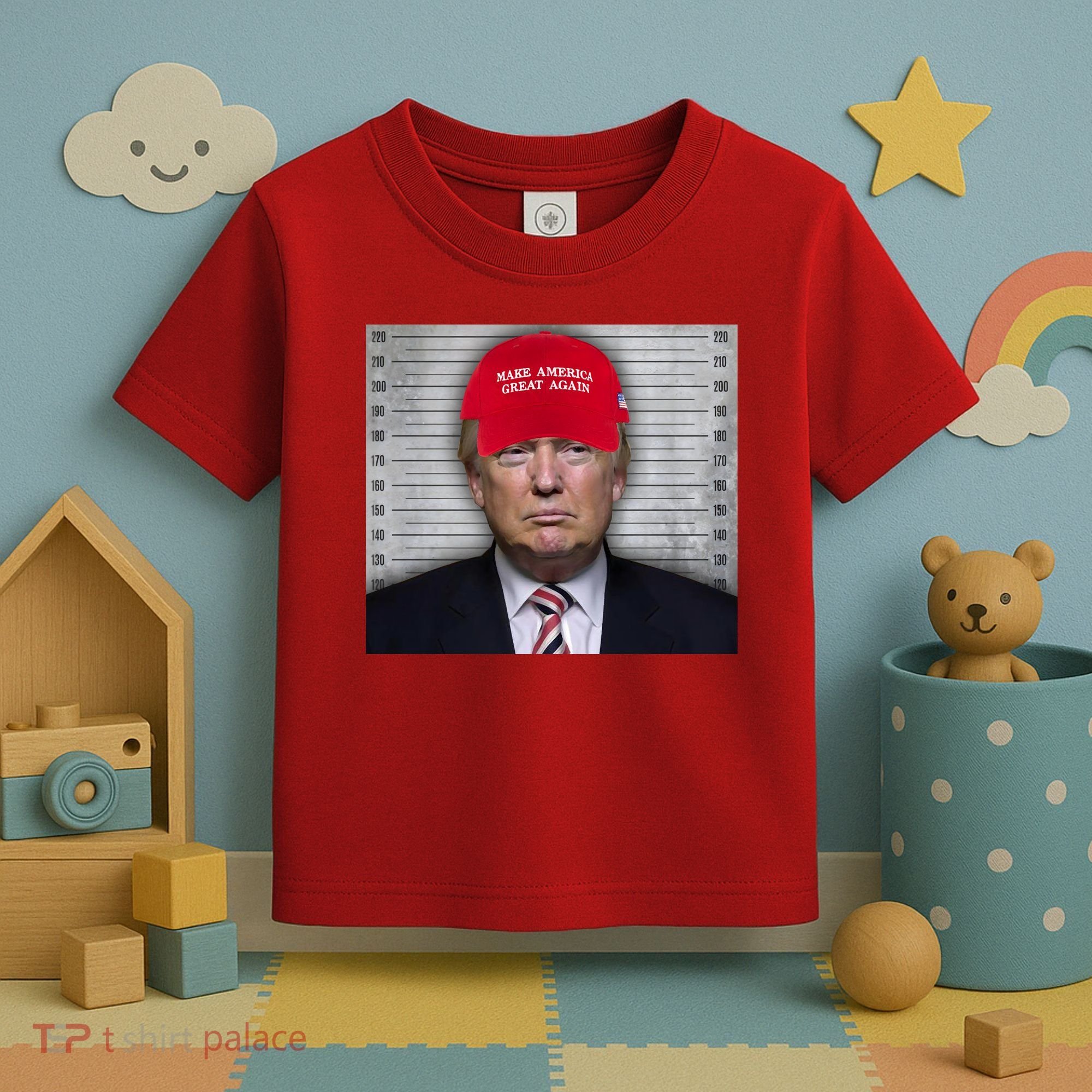 Trump Mugshot MAGA Toddler T-Shirt