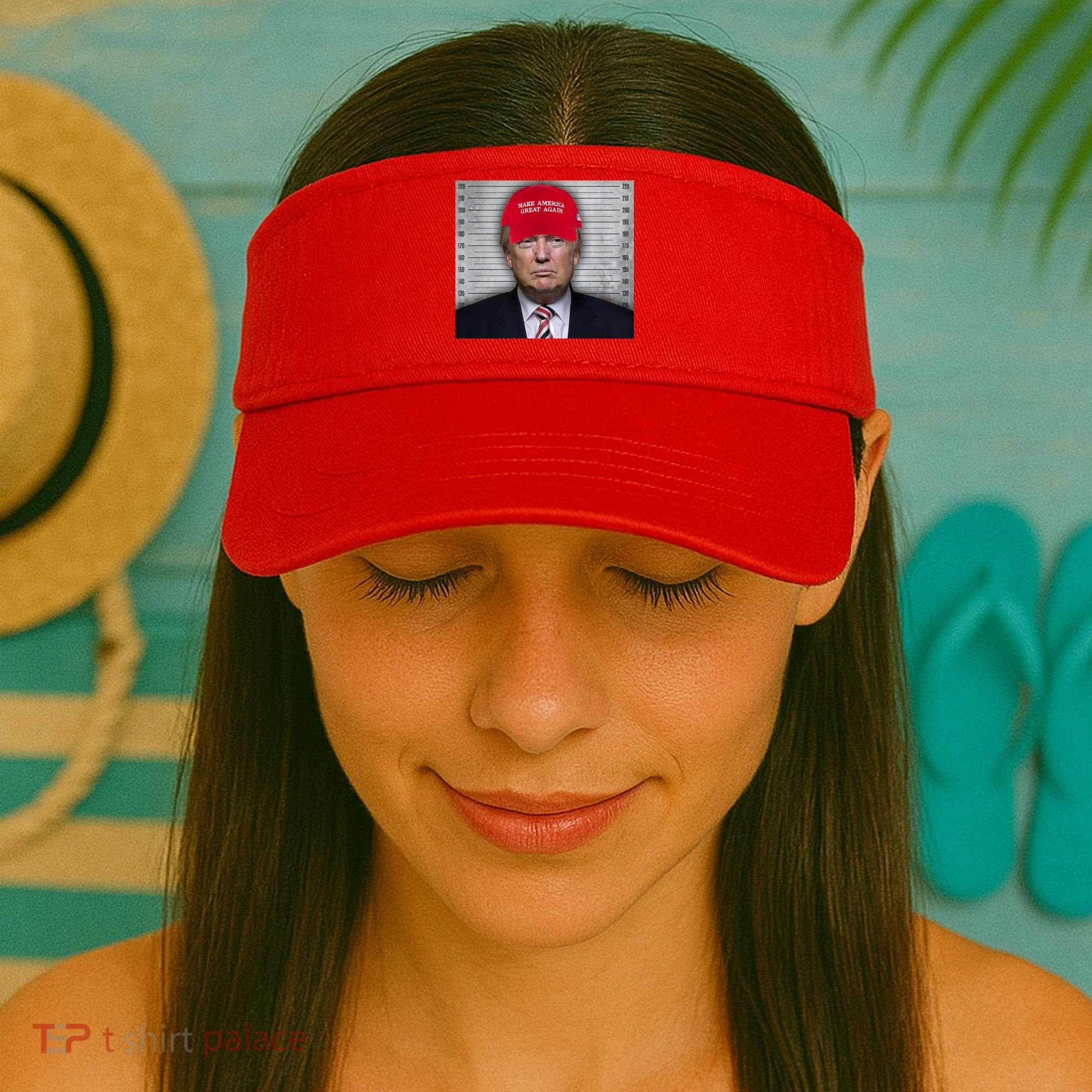 Trump Mugshot MAGA Visor