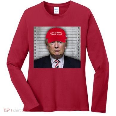 Trump Mugshot MAGA Women's Long Sleeve Shirt