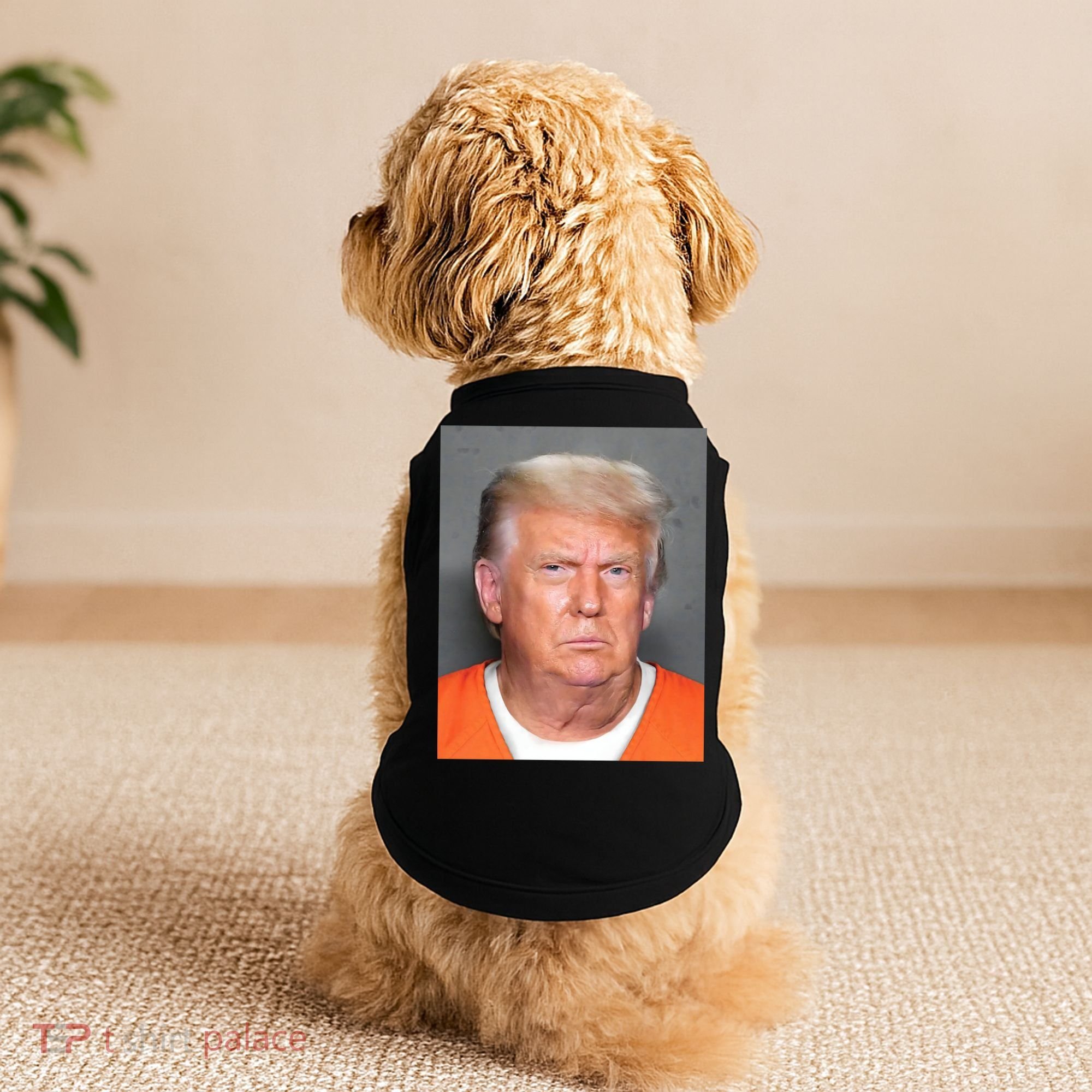 Trump Mugshot Doggie Tank