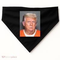 Trump Mugshot USA-Made Doggie Bandana thumb 0
