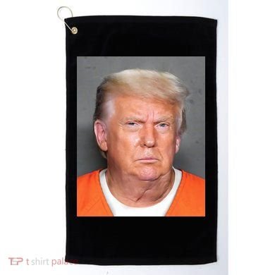 Trump Mugshot Golf Towel