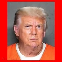 Trump Mugshot Santa Hat thumb 1