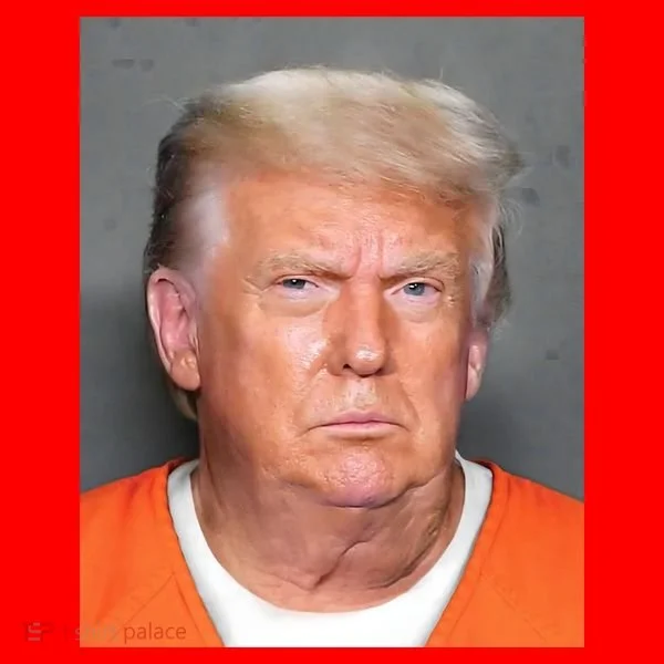 Trump Mugshot Santa Hat