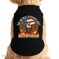 The Metric System CanT Measure Freedom Eagle Usa Flag Meme Doggie Tank thumb 0