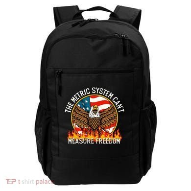 The Metric System CanT Measure Freedom Eagle Usa Flag Meme Backpack
