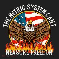 The Metric System CanT Measure Freedom Eagle Usa Flag Meme Beanie thumb 2