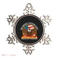 The Metric System CanT Measure Freedom Eagle Usa Flag Meme Ornament thumb 0