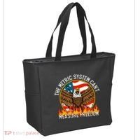 The Metric System CanT Measure Freedom Eagle Usa Flag Meme Tote Bag thumb 2