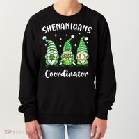 Teacher Mom St Patricks Day Shenanigans Coordinator Gnome Women's Sweatshirt thumb 0