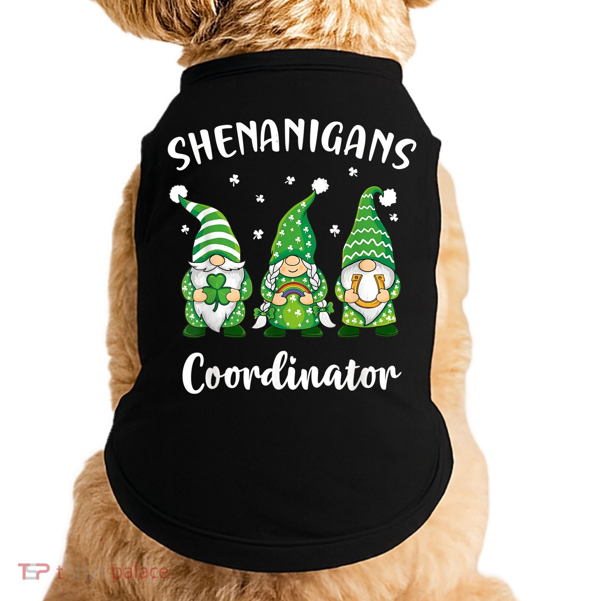 Teacher Mom St Patricks Day Shenanigans Coordinator Gnome Doggie Tank