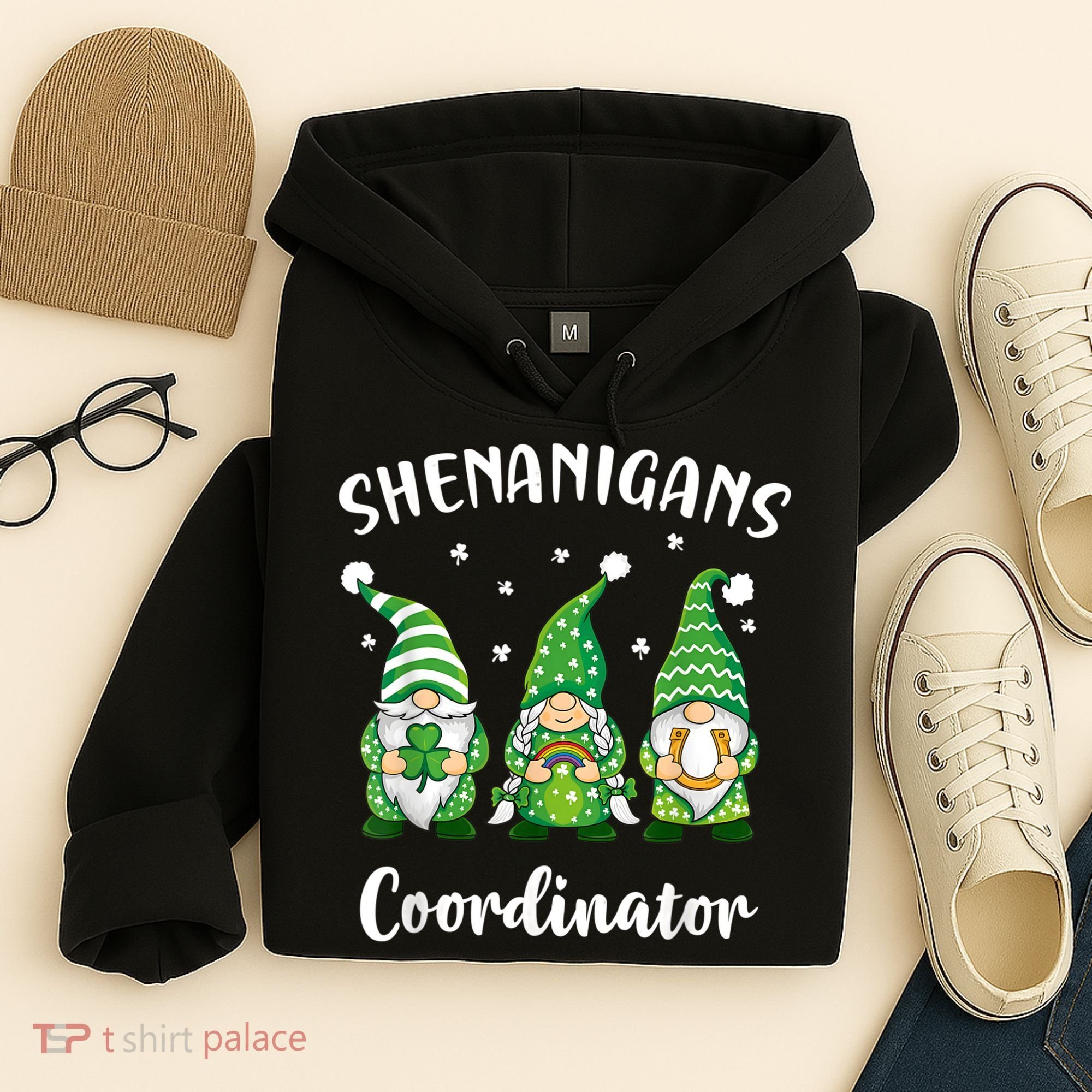 Teacher Mom St Patricks Day Shenanigans Coordinator Gnome Hoodie