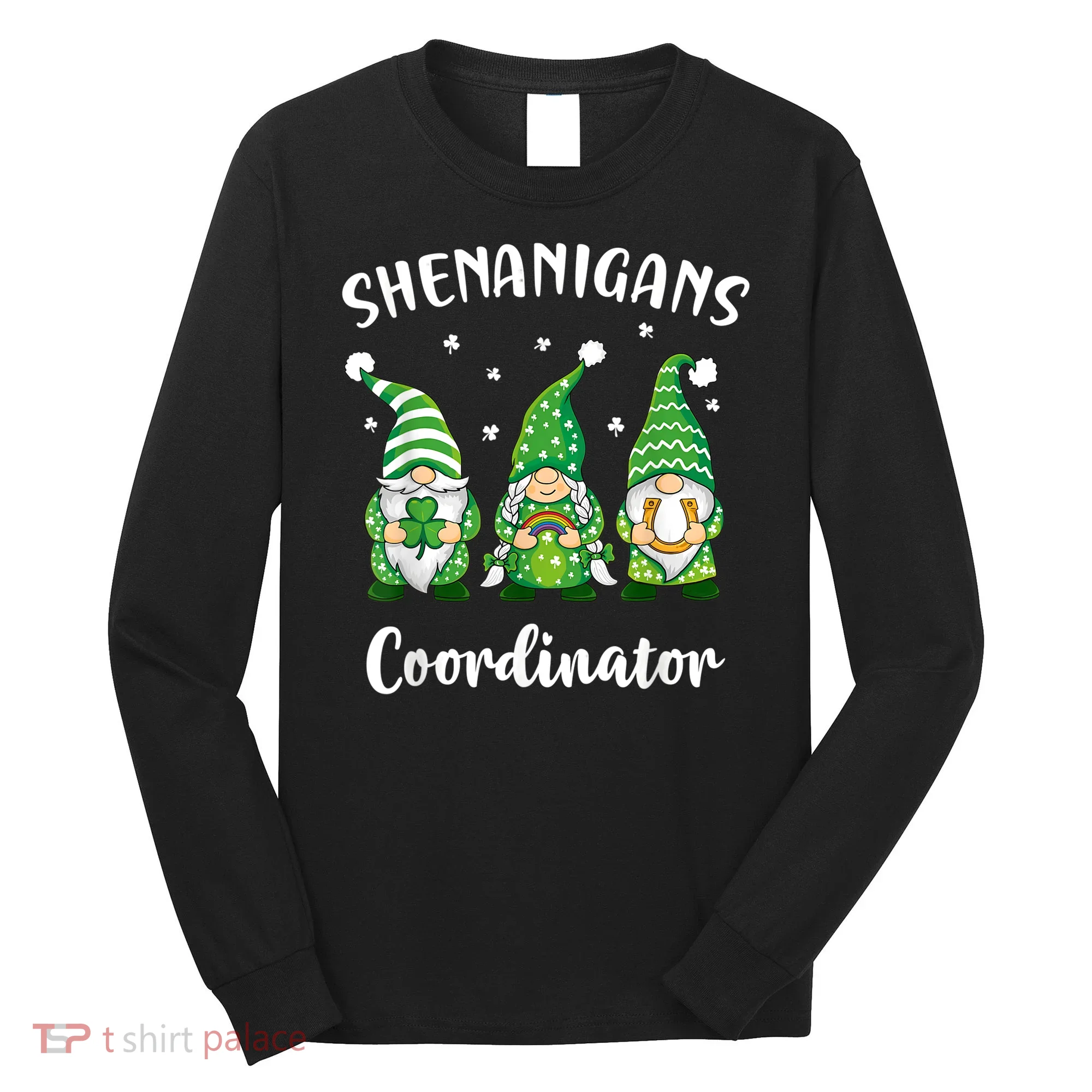 Teacher Mom St Patricks Day Shenanigans Coordinator Gnome Long Sleeve Shirt