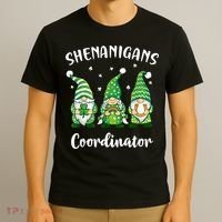 Teacher Mom St Patricks Day Shenanigans Coordinator Gnome T-Shirt thumb 3