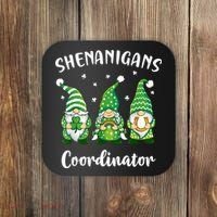 Teacher Mom St Patricks Day Shenanigans Coordinator Gnome Coaster thumb 0