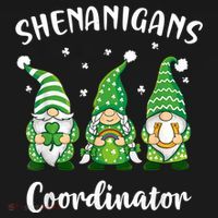Teacher Mom St Patricks Day Shenanigans Coordinator Gnome Pajama Set thumb 2